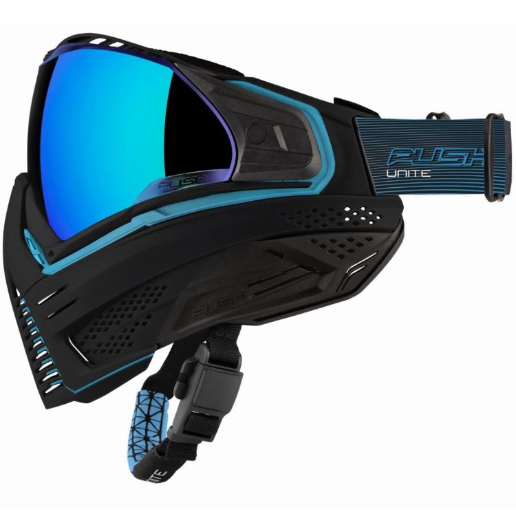 Push Unite Paintball Maske – Schwarz / Blau