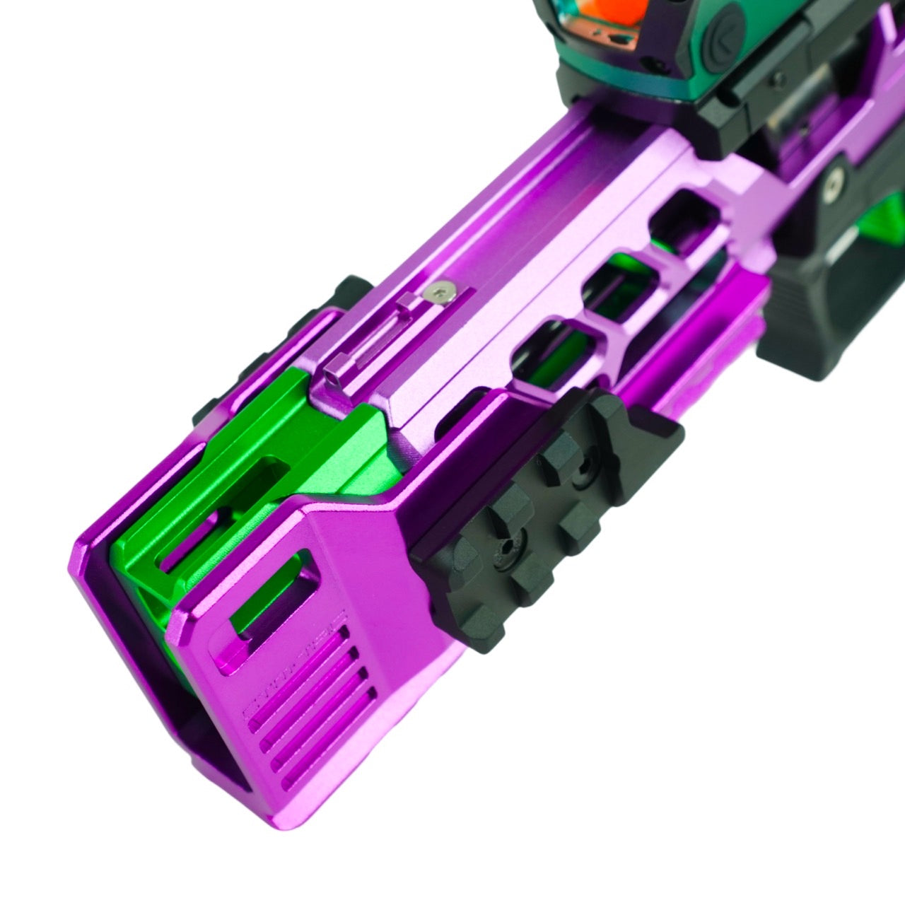 CTM Tactical Extended rail blast shield for AAP-01 - Purple