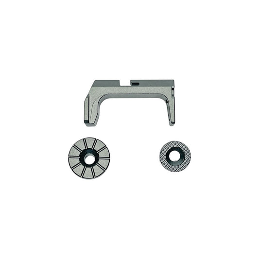 CTM tactical Fuku-2 Frame CNC Magazine Release Set for AAP-01 - Gray