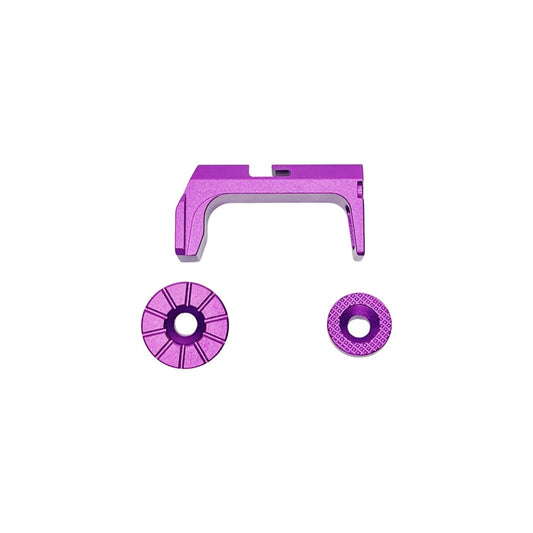 CTM tactical Fuku-2 Frame CNC Magazine Release Set for AAP-01 - Purpel