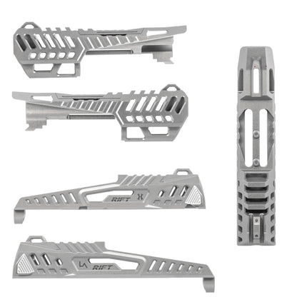 HK Army Hostile® x LA Capa Customs: RIFT Split Slide Kit - SILVER