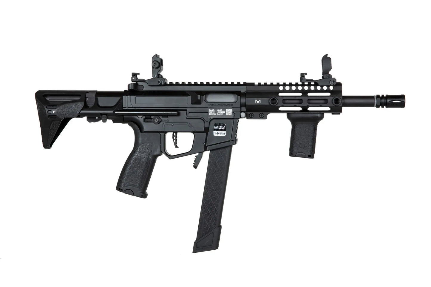 Specna Arms SA-X01 EDGE 2.0 GATE ASTER submachine airsoft gun - Black 0,5 Joule