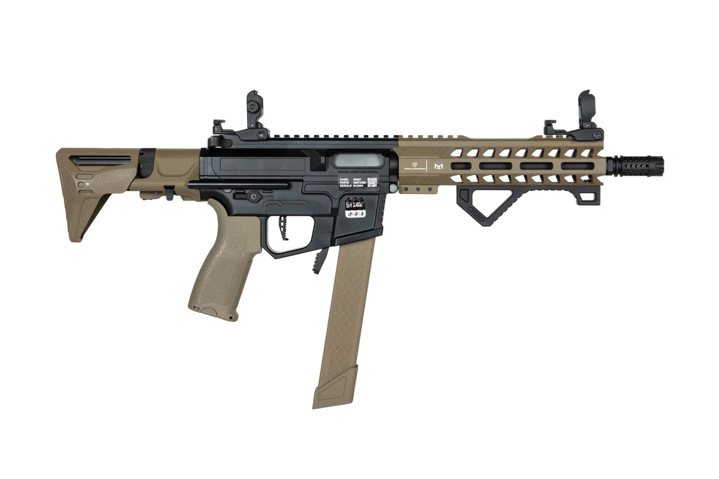 Specna Arms SA-X02 EDGE 2.0 GATE ASTER submachine airsoft gun - Half-tan 0,5 Joule