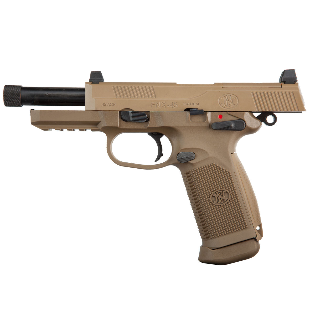 VFC FN Herstal FNX-45 Tactical mit Metallschlitten GBB 6mm BB Flat Dark Earth