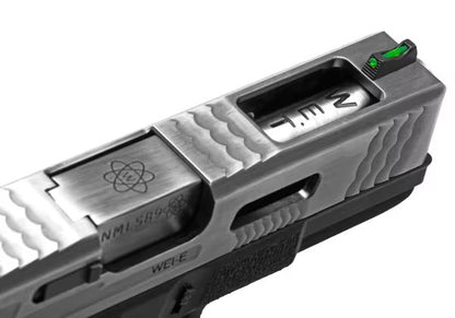WE G-Force 19 SV Silver Barrel Metal Version GBB SCHWARZ