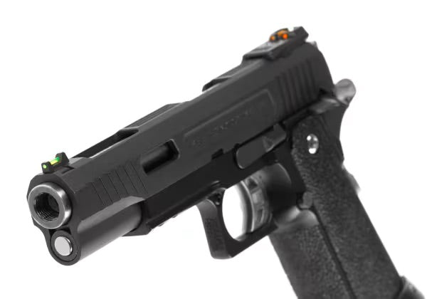 WE Hi-Capa 5.1 Force Full Metal GBB SCHWARZ