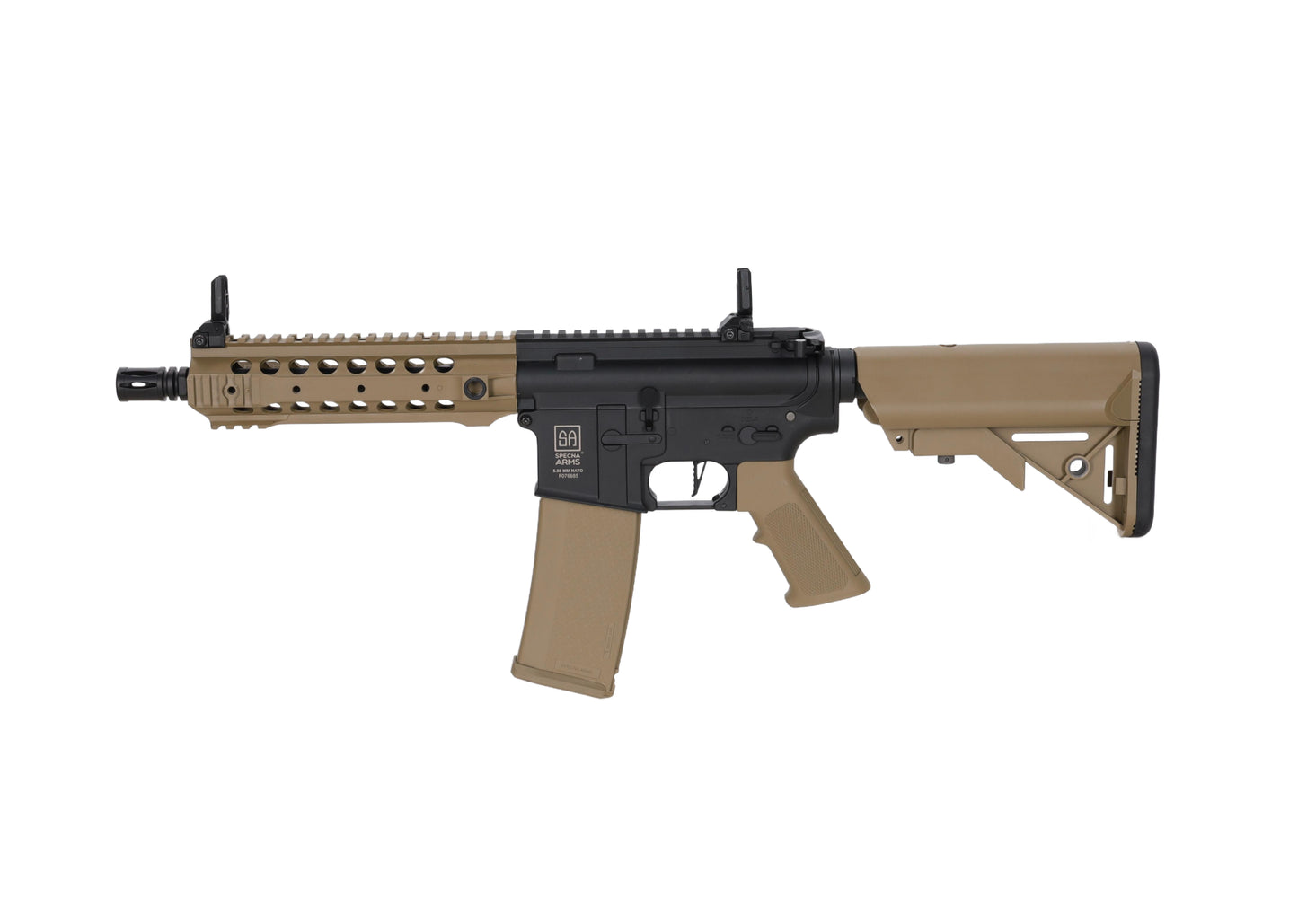 Specna Arms SA-F01 FLEX™ Gen.2 HAL ETU™ ASG Karabiner – Halbbraun / Half-Tan (unter 0,5 Joule)