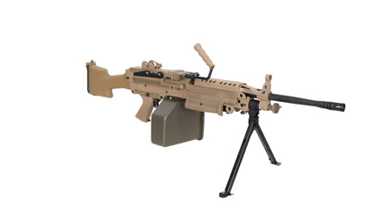 Specna Arms FN Herstal M249 MK2 CORE™ Maschinengewehr AEG – Hellbraun / Tan (unter 0,5 Joule)