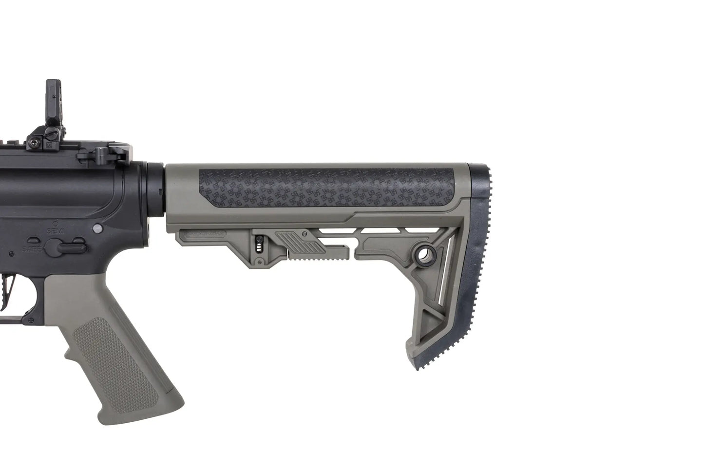 Specna Arms SA-C20-L CORE™ Gen. 2 HAL™ ETU ASG Karabiner mit Light Ops Schaft – Olive / OD Green (unter 0,5 Joule)