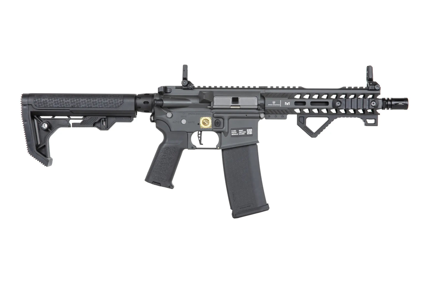 Specna Arms Rock River Arms SA-P17 Prime™ BLDC™ Aster II ETU Light Ops Karabiner – Grau (0,5 Joule)