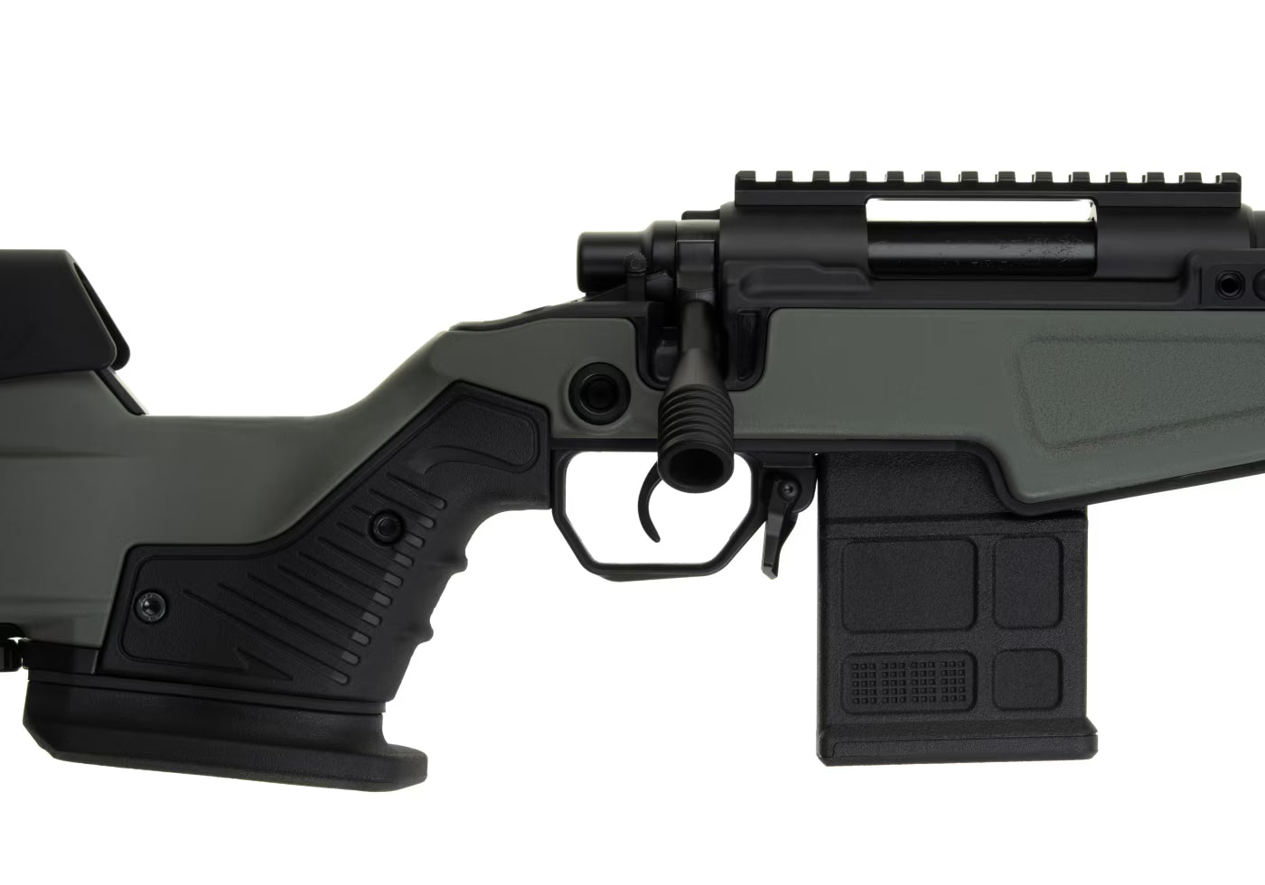 Action Army AAC T10 Short Bolt Action Sniper Rifle Green