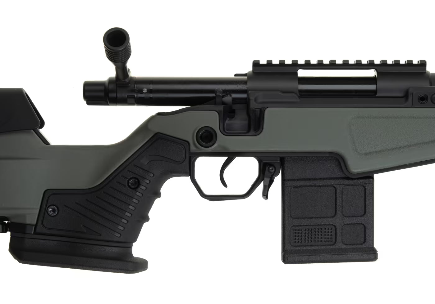 Action Army AAC T10 Short Bolt Action Sniper Rifle Green