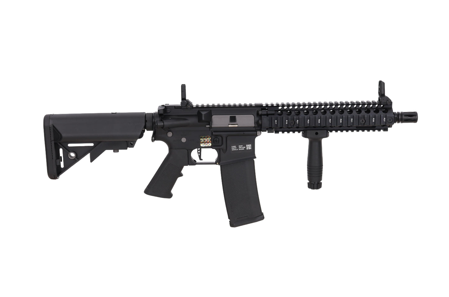 Specna Arms Daniel Defense® MK18 SA-P19 Prime™ BLDC™ Aster II ETU Karabiner – Schwarz (0,5 Joule)