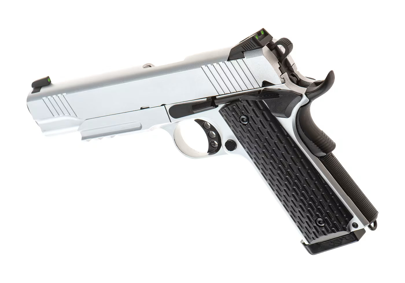 Army Armament M1911 Tactical Full Metal GBB Silber