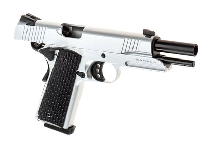 Army Armament M1911 Tactical Full Metal GBB Silber