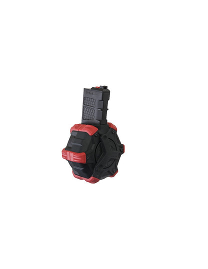 AW Custom Drum Mag für AR-15 / M4 GBB Serie (350 Schuss) – Rot
