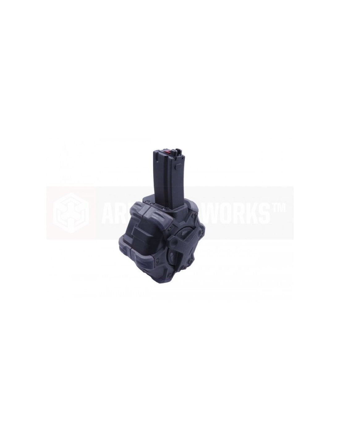 AW Custom Drum Mag 350rds Gas Magazine for MP5 Apache – Black