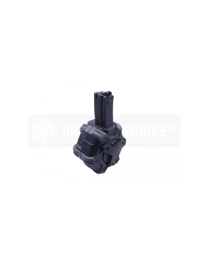 AW Custom Drum Mag 350rds Gas Magazine for MP5 Apache – Black