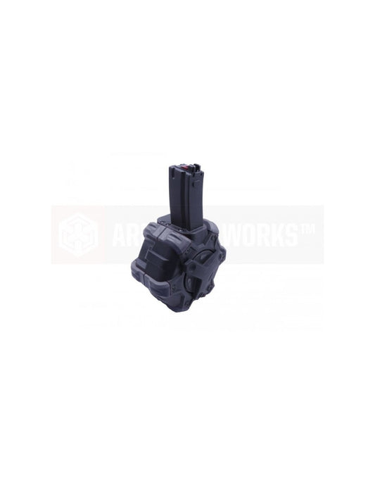 AW Custom Drum Mag 350rds Gas Magazine for MP5 Apache – Black