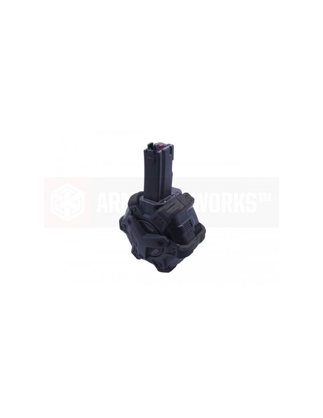 AW Custom Drum Mag 350rds Gas Magazine for MP5 Apache – Black