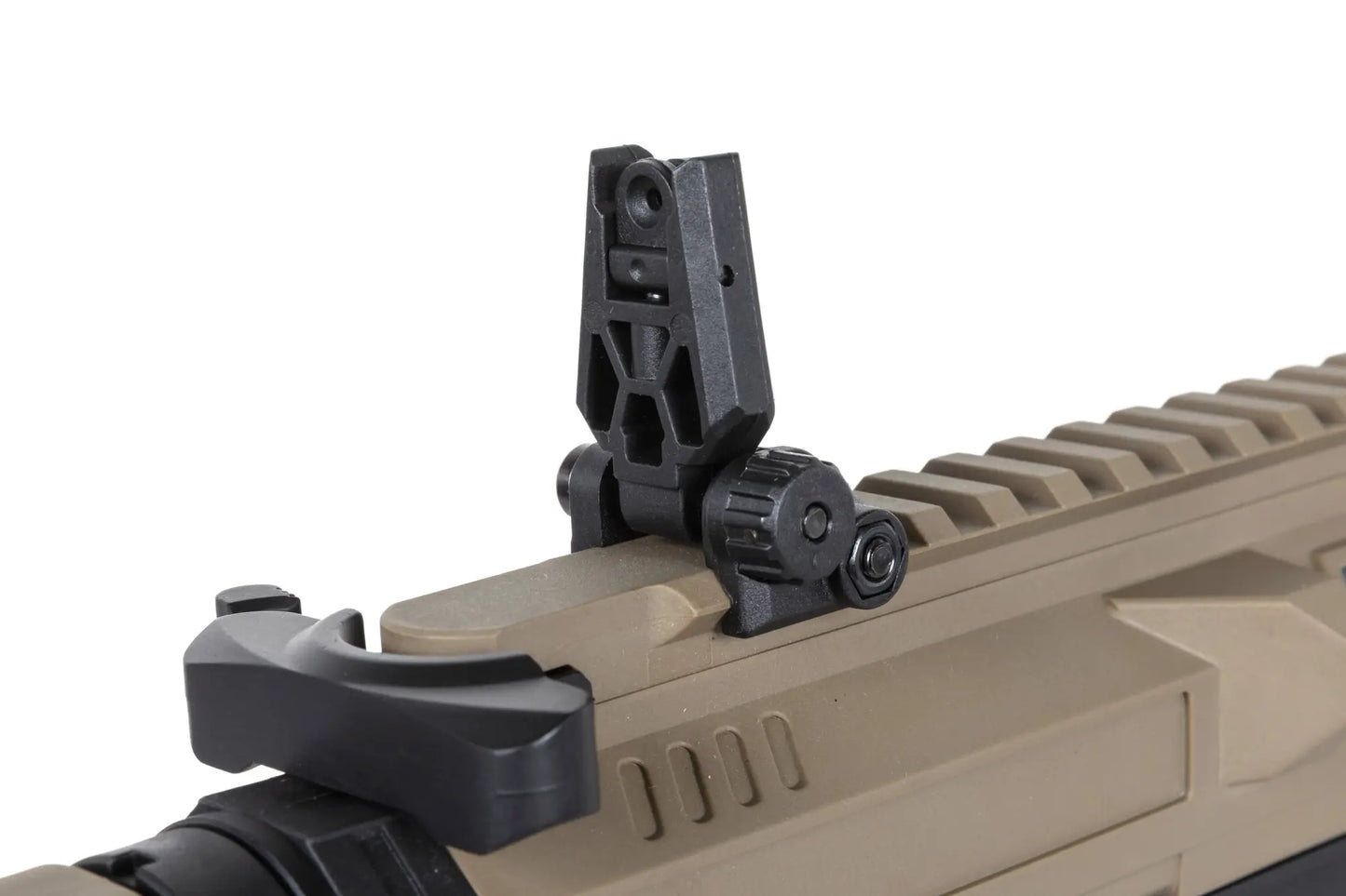 Specna Arms SA-FX01 FLEX™ Gen.2 BLDC™ HAL ETU™ ASG Karabiner – Halbbraun / Half-Tan (unter 0,5 Joule)