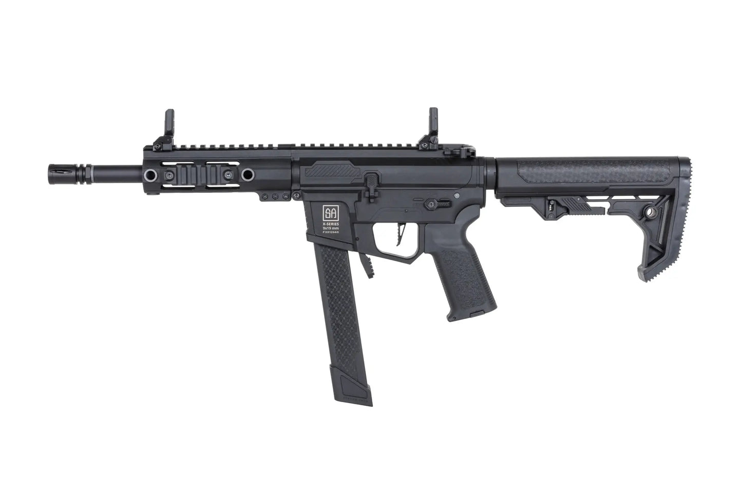 Specna Arms SA-FX01 FLEX™ Gen.2 BLDC™ HAL ETU™ ASG Karabiner – Schwarz (unter 0,5 Joule)