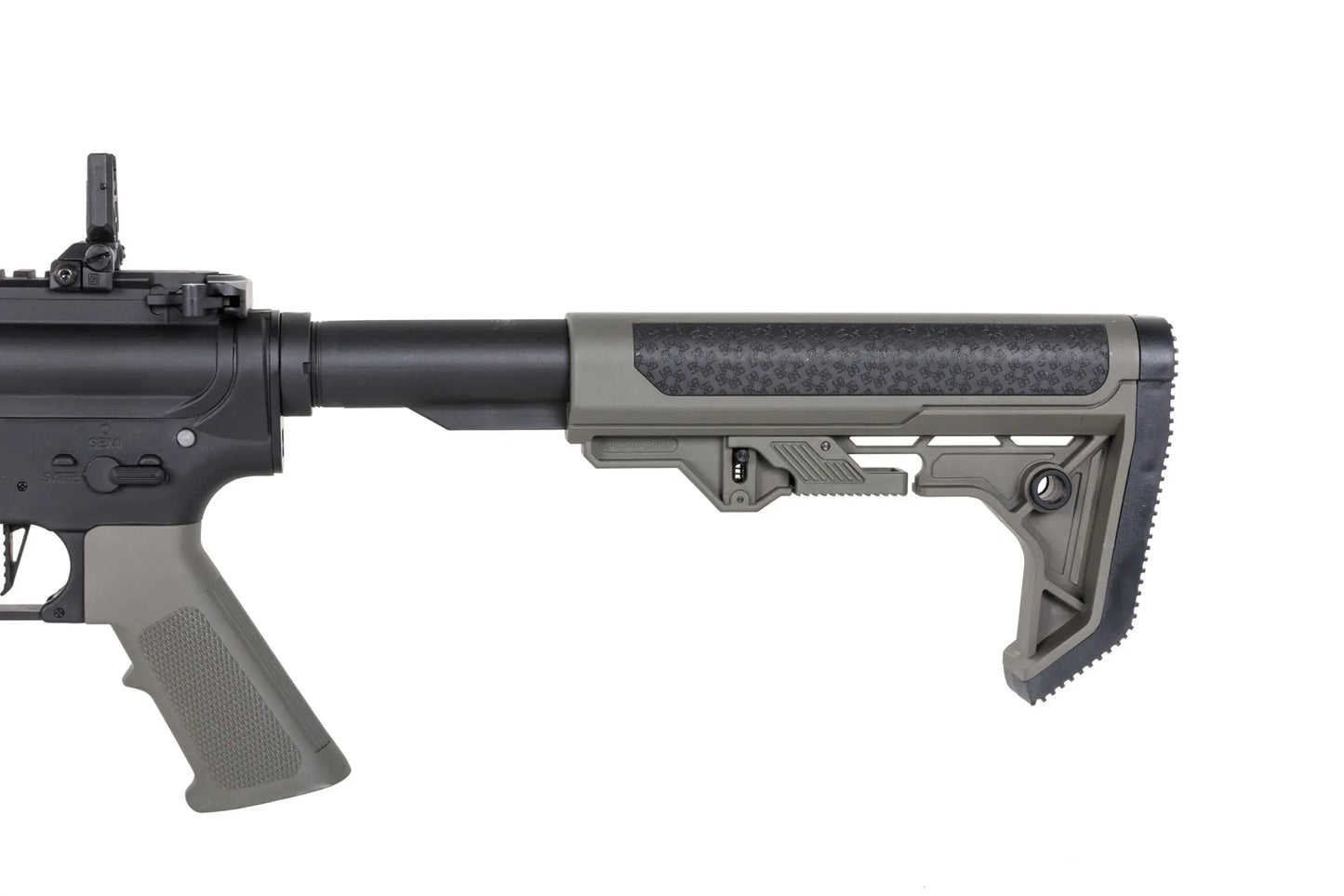 Specna Arms SA-C20-L CORE™ Gen. 2 HAL™ ETU ASG Karabiner mit Light Ops Schaft – Olive / OD Green (unter 0,5 Joule)