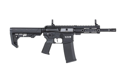 Specna Arms SA-F04-RL FLEX™ Gen.2 BLDC™ HAL ETU™ ASG Karabiner – Light Ops Schaft / New Receiver / Schwarz (unter 0,5 Joule)
