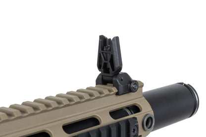 Specna Arms SA-FX02 FLEX™ Gen.2 HAL ETU™ ASG Karabiner – Halbbraun / Half-Tan (unter 0,5 Joule)