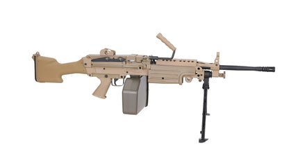 Specna Arms FN Herstal M249 MK2 CORE™ Maschinengewehr AEG – Hellbraun / Tan (unter 0,5 Joule)