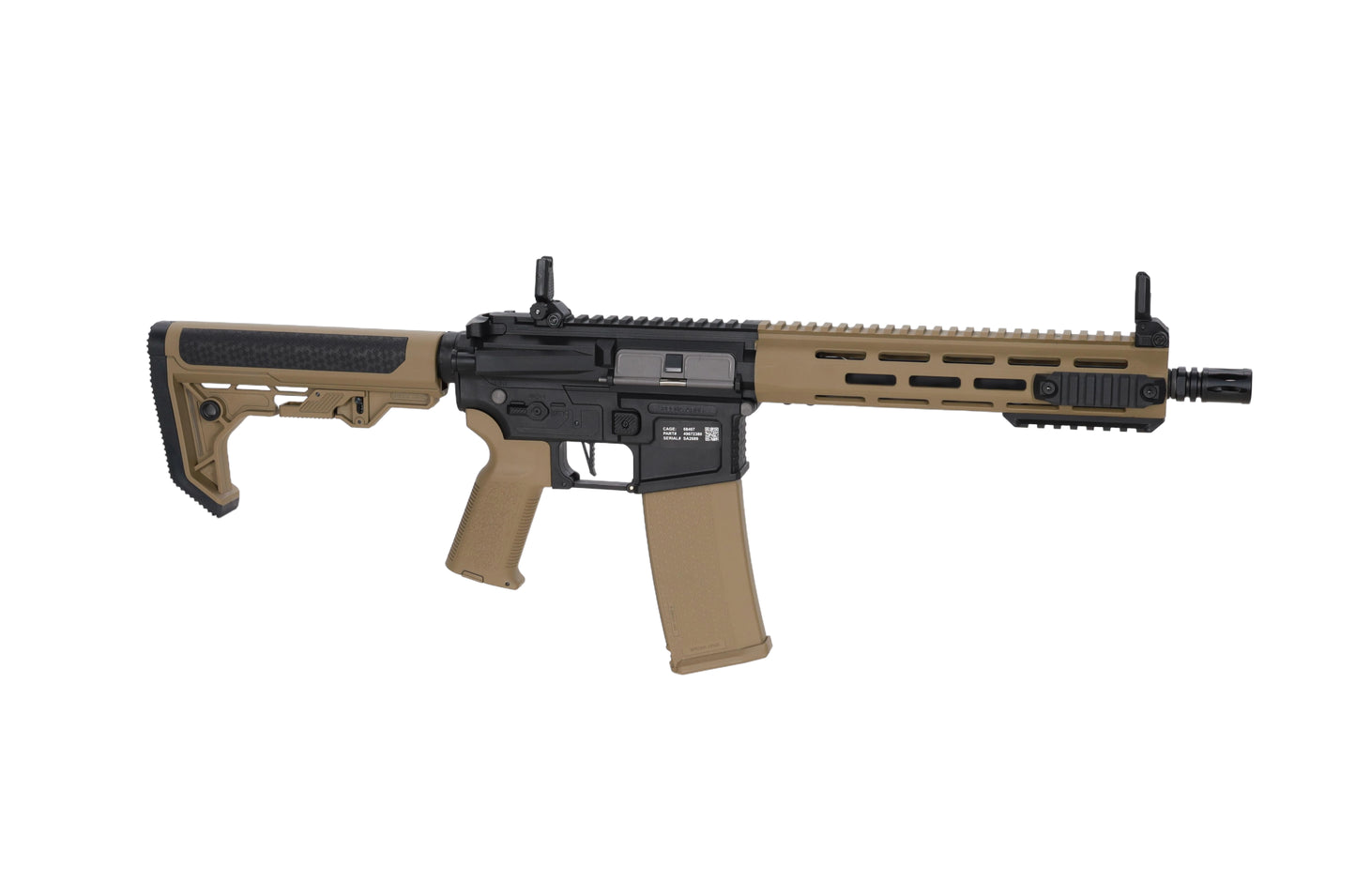 Specna Arms SA-F03 FLEX™ Gen.2 BLDC™ HAL ETU™ ASG Karabiner – Halbbraun / Half-Tan (unter 0,5 Joule)