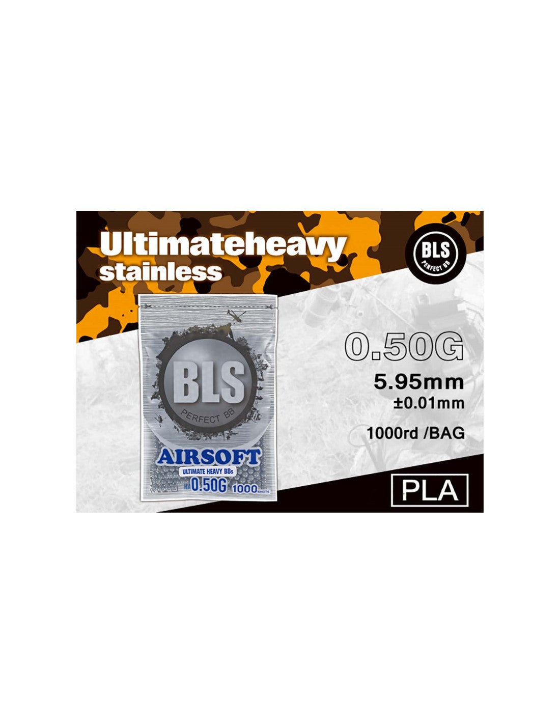 BLS Precision BBs 0.50g (1000 Schuss Beutel) – Non-Bio / Ivory