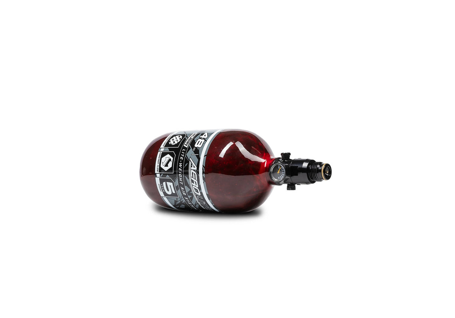 HK Army HSTL AIR System 0,8 Liter / 300 Bar inkl. Standard HP Preset Regulator – Aerolite Red (48ci/4500PSI)