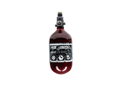 HK Army HSTL AIR System 0,8 Liter / 300 Bar inkl. Standard HP Preset Regulator – Aerolite Red (48ci/4500PSI)