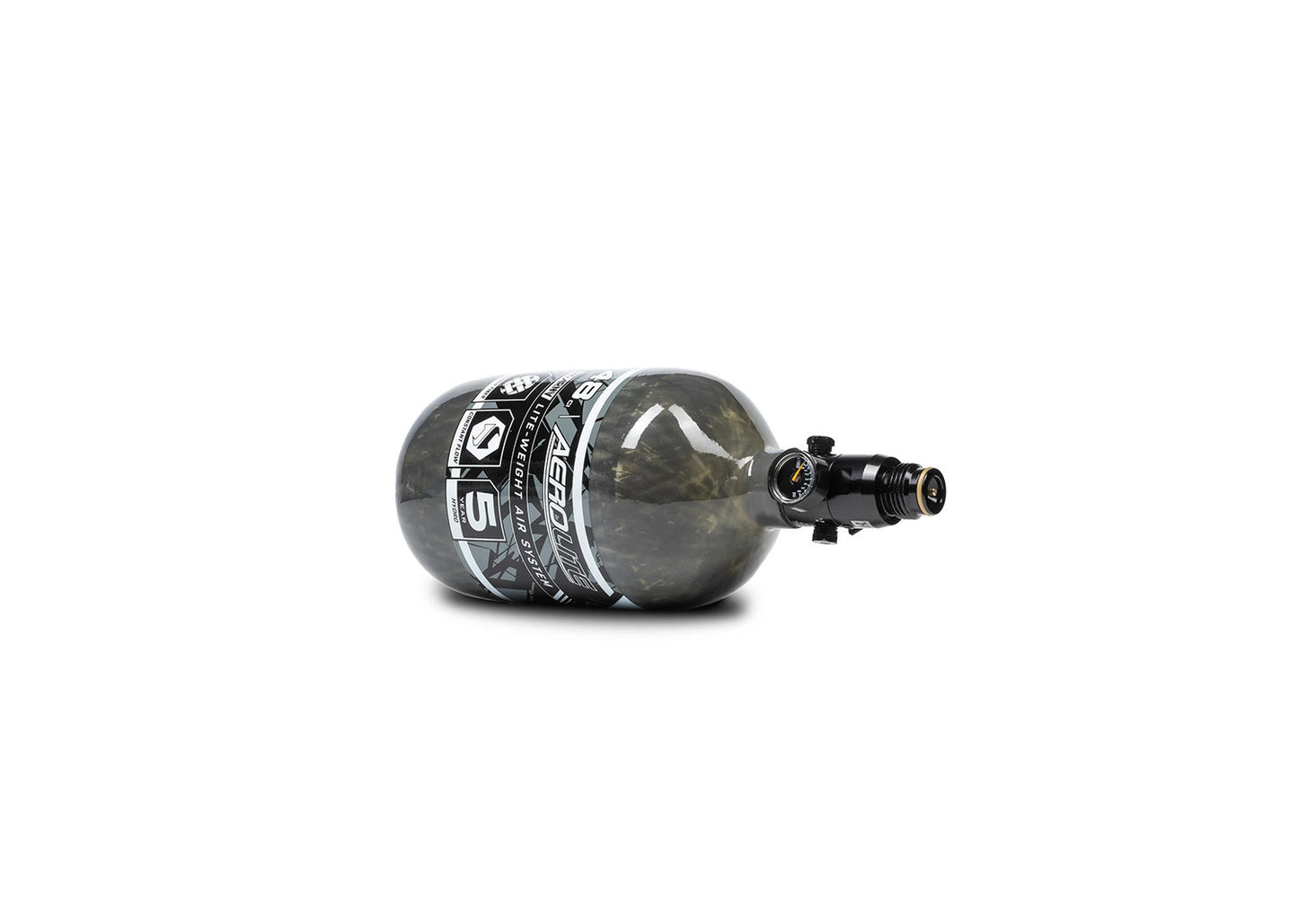 HK Army HSTL AIR System 0,8 Liter / 300 Bar inkl. Standard HP Preset Regulator – Aerolite Smoke (48ci/4500PSI)