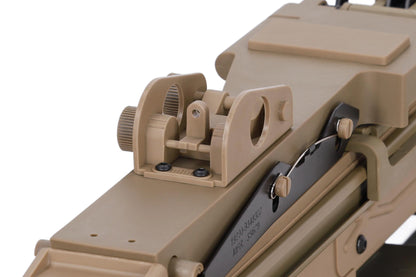 Specna Arms FN Herstal M249 MK2 CORE™ Maschinengewehr AEG – Hellbraun / Tan (unter 0,5 Joule)