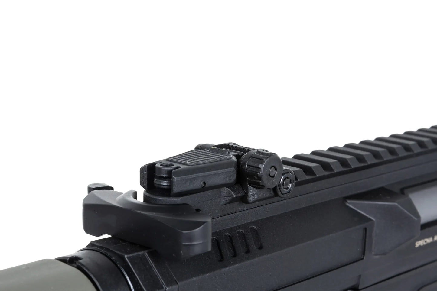 Specna Arms M4/AR15 SA-FX01 FLEX™ Gen.2 AEG-Sturmgewehr 9" – Olivgrün (unter 0,5 Joule)