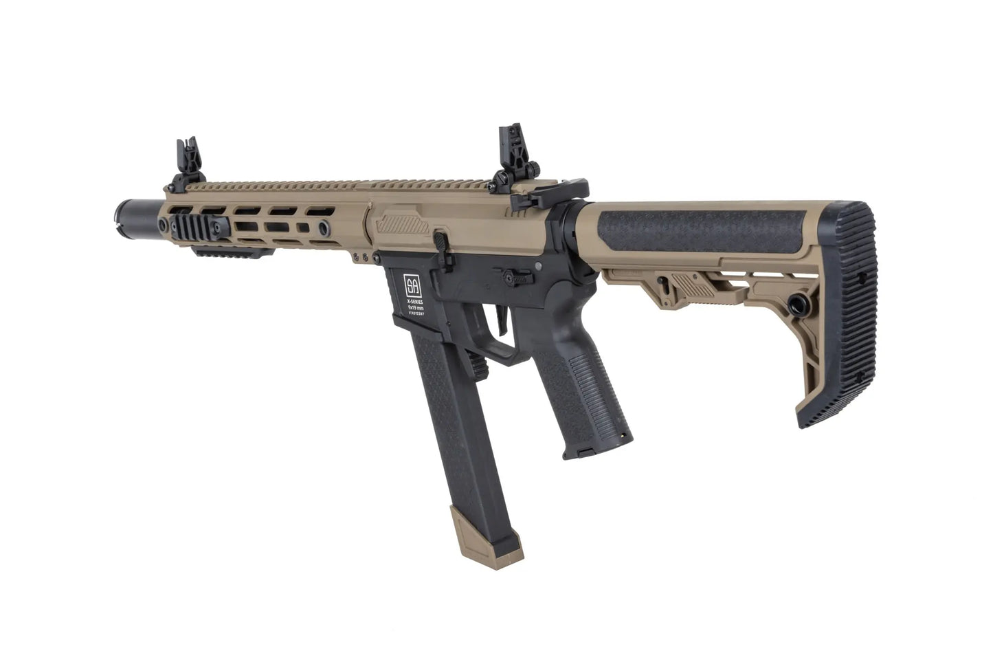 Specna Arms SA-FX02 FLEX™ Gen.2 BLDC™ HAL ETU™ ASG Karabiner – Half-Tan / Halbbraun (unter 0,5 Joule)