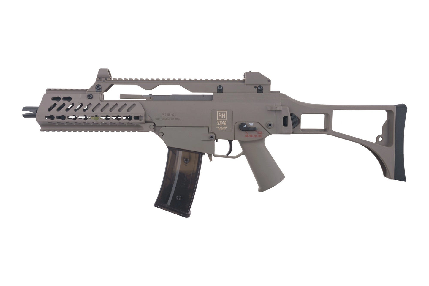 Specna Arms SA-G11 KeyMod EBB Karabiner Nachbildung – Tan (unter 0,5 Joule)
