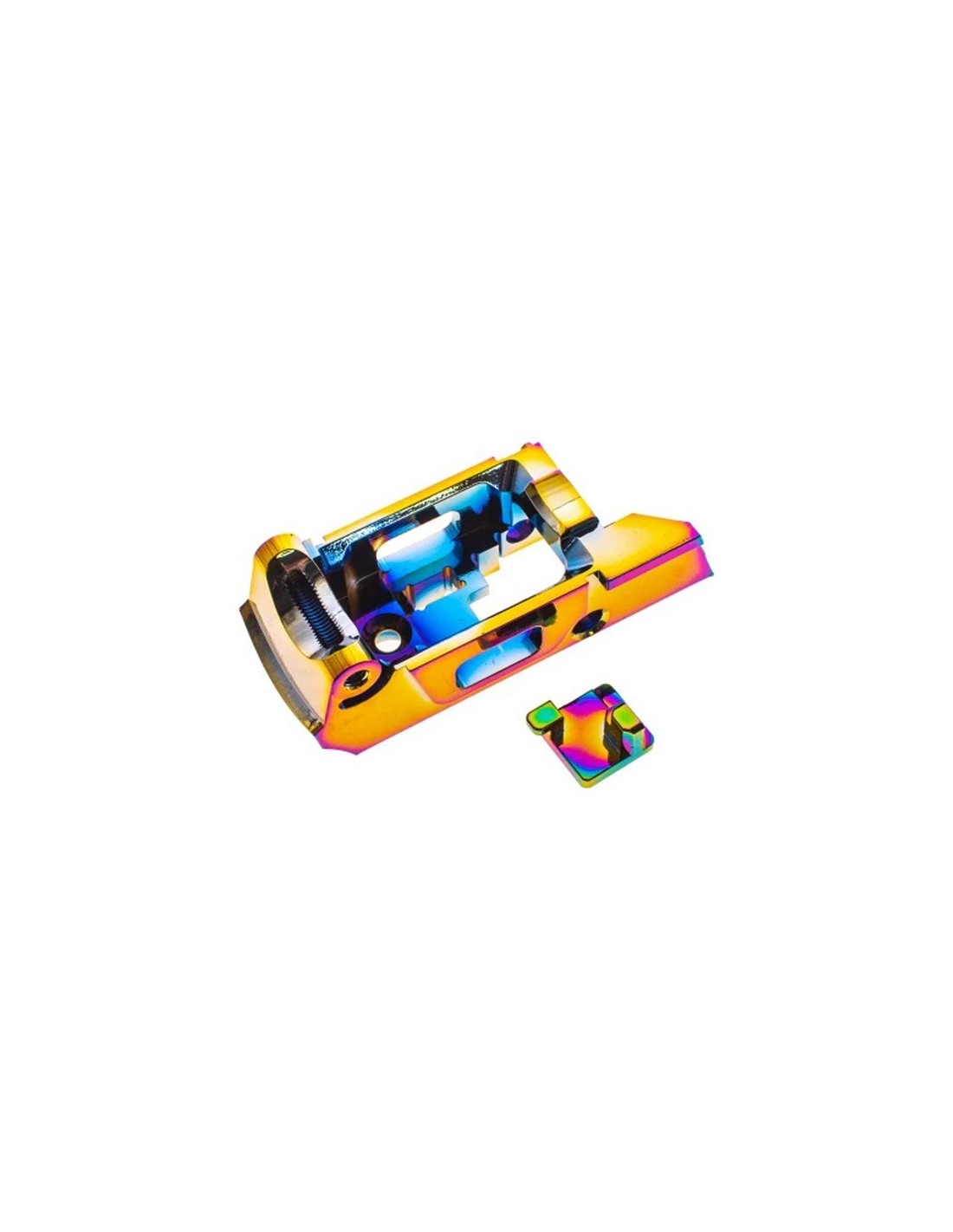 COWCOW Aluminum Enhanced Trigger Housing – AAP-01 (Rainbow)