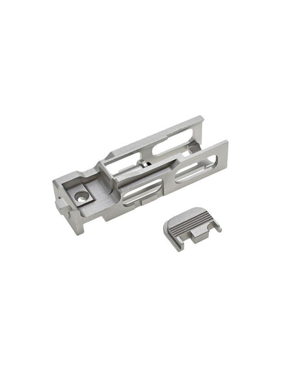COWCOW Aluminum CNC Blowback Unit – G17 / G18C / G19 / G26 (Silver)