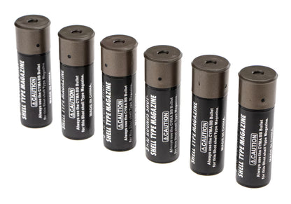 Cyma Shotgun Shells 30 BBs – 6er-Pack Schwarz