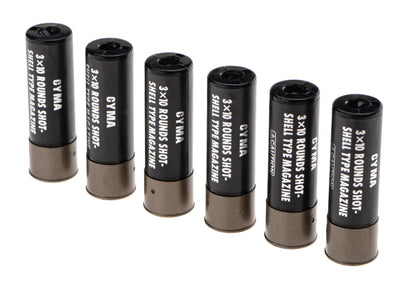 Cyma Shotgun Shells 30 BBs – 6er-Pack Schwarz