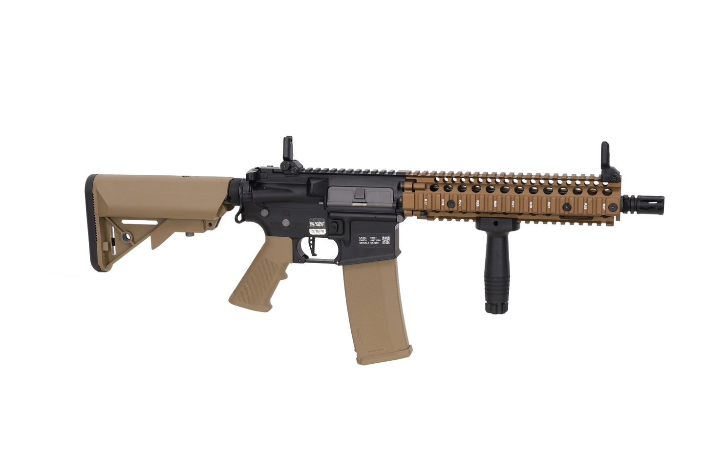 Specna Arms Daniel Defense® MK18 SA-P19 Prime™ BLDC™ Aster II ETU Karabiner – Chaos Bronze (0,5 Joule)