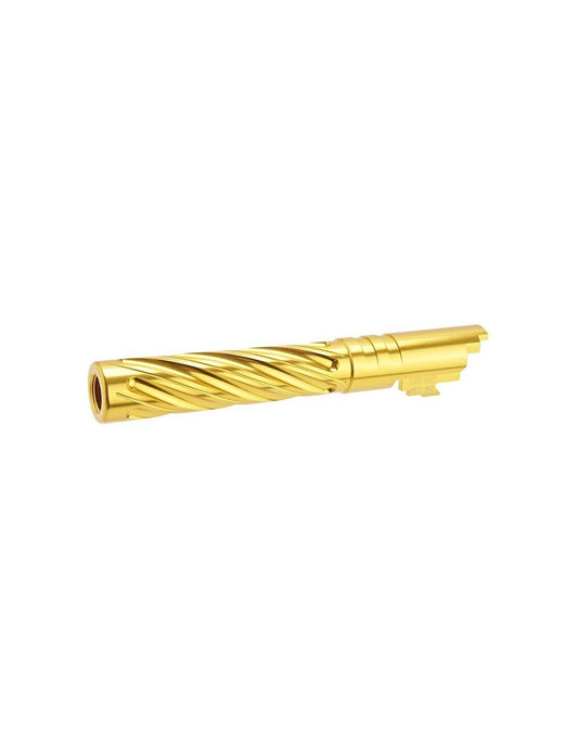 Dr.Black TM Hi-Capa 5.1 GBB Outer Barrel Spiral Storm – Gold