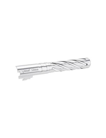 Dr.Black TM Hi-Capa 5.1 GBB Outer Barrel Spiral Storm – Silber