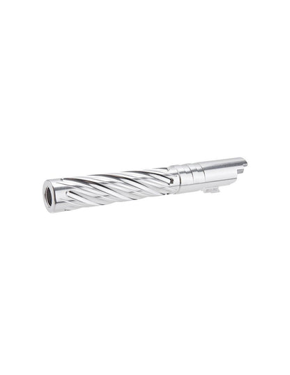 Dr.Black TM Hi-Capa 5.1 GBB Outer Barrel Spiral Storm – Silber