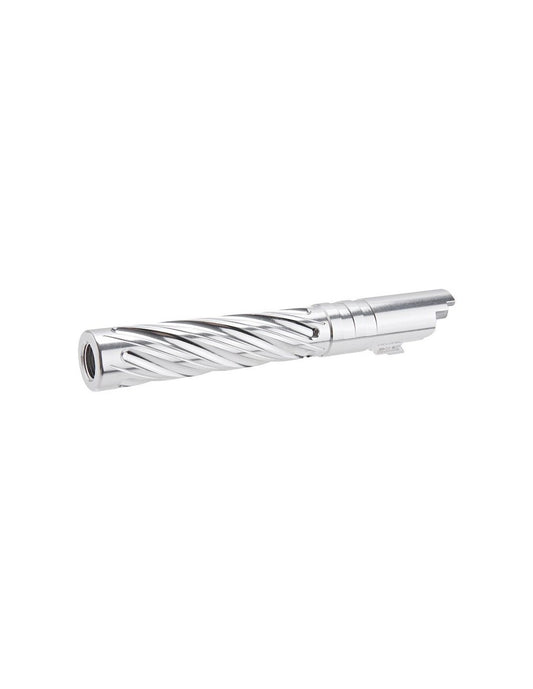 Dr.Black TM Hi-Capa 5.1 GBB Outer Barrel Spiral Storm – Silber