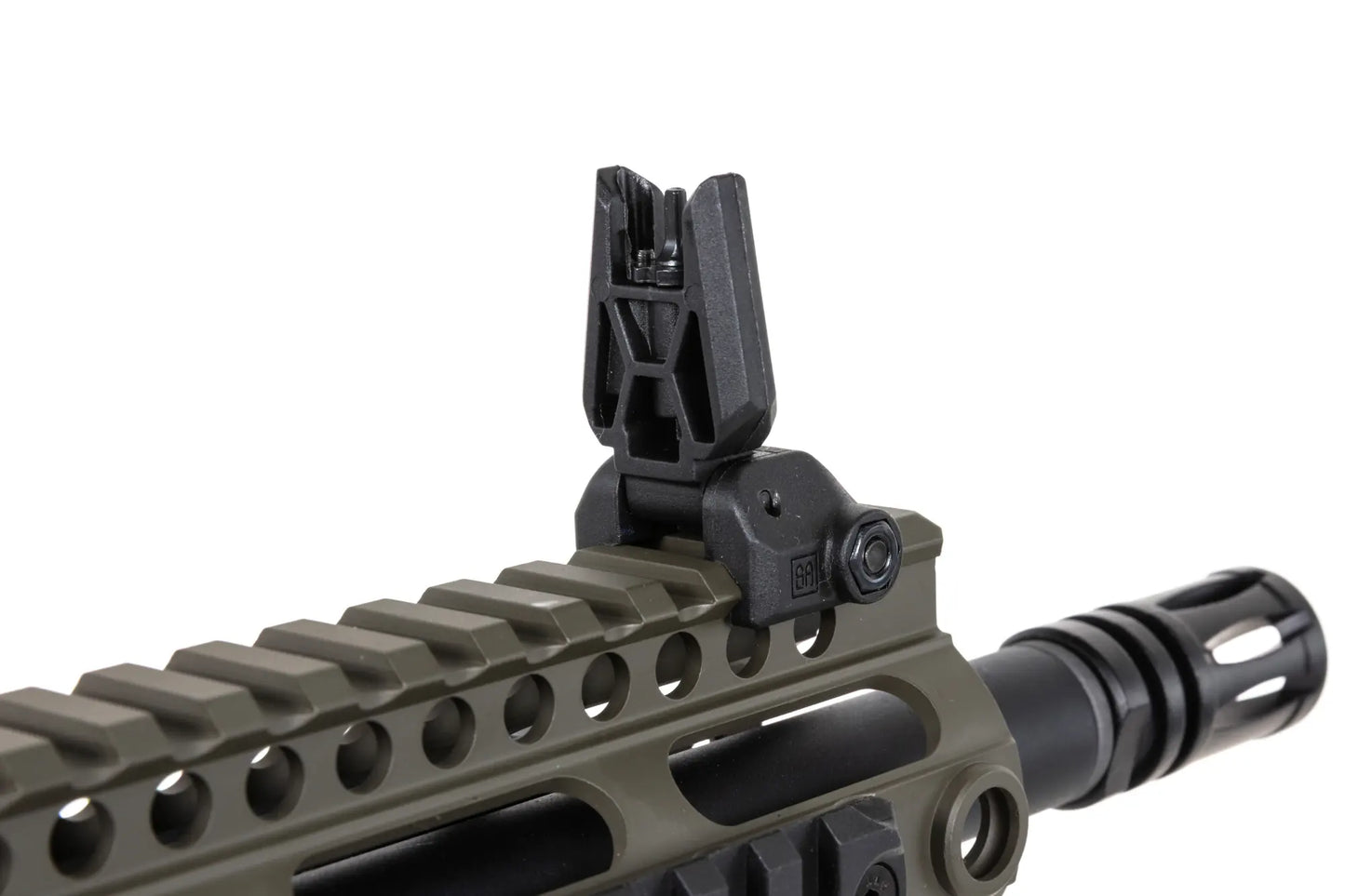 Specna Arms SA-C20-L CORE™ Gen. 2 HAL™ ETU ASG Karabiner mit Light Ops Schaft – Olive / OD Green (unter 0,5 Joule)