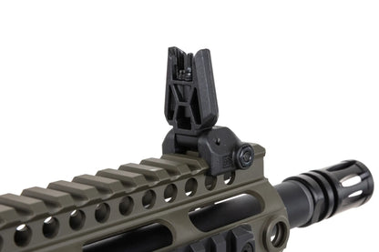 Specna Arms SA-C20-L CORE™ Gen. 2 HAL™ ETU ASG Karabiner mit Light Ops Schaft – Olive / OD Green (unter 0,5 Joule)